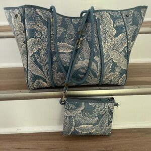 Neoprene tote by Anthropologie